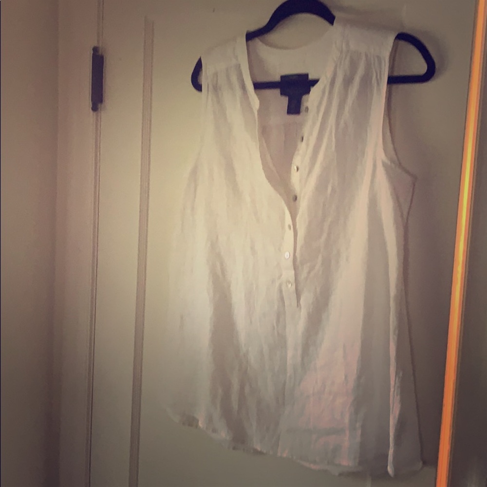 Tahari tunic linen